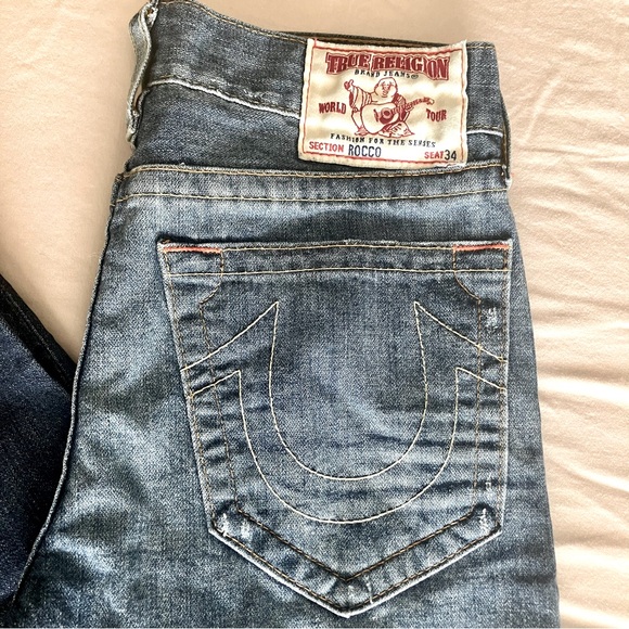 TRUE RELIGION MENS JEANS - ROCCO - Size 30 - Picture 3 of 8